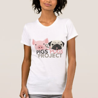 Bella Leinwand Schweine & Möpsen Projekt T-Shirt