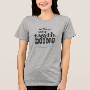 Bella+Leinwand T - Shirt für Frauen mit drei Blend