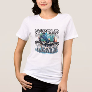 Bella+Leinwand T - Shirt für Frauen mit Dreifachmi