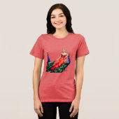 Bella+Leinwand T - Shirt für Frauen: Pfau und (Vorderseite voll)