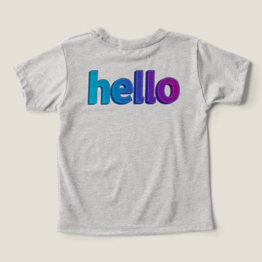 Bella+Leinwand T - Shirt für Kleinkinder (Design Rückseite)