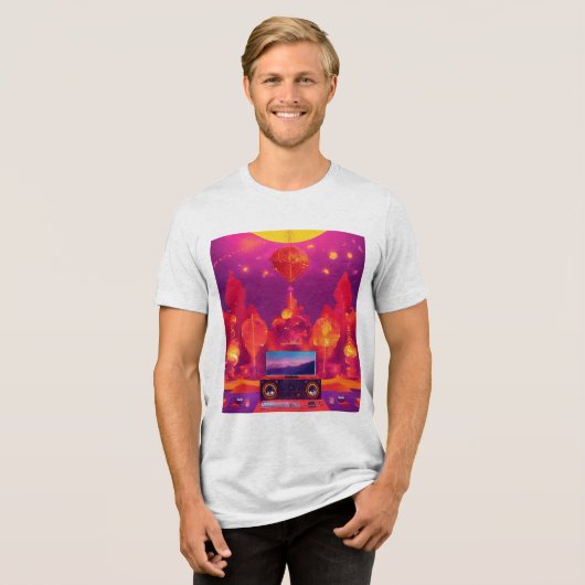 Bella+Leinwand Tri-Blend Shirt (Vorderseite voll)