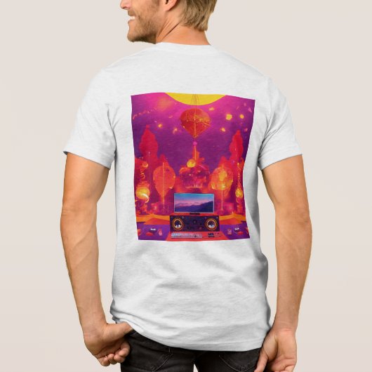 Bella+Leinwand Tri-Blend Shirt (Rückseite)