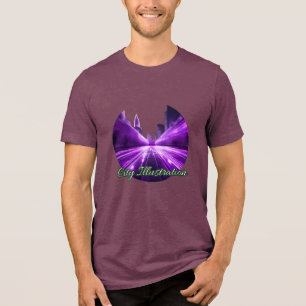 Bella+Leinwand Tri-Mix-T - Shirt, Solid Black Trib Tri-Blend Shirt