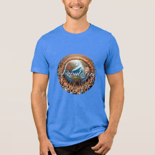 Bella+Leinwand Tri-mix T - Shirt, weiß, Erwachsene Tri-Blend Shirt