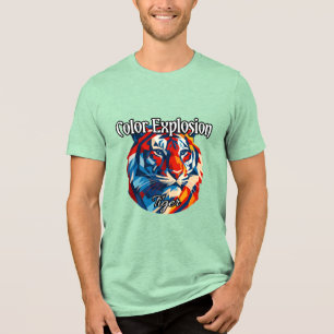 Bella+Leinwand Tri-mix T - Shirt, weiß, Erwachsene Tri-Blend Shirt