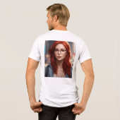 Bella+Leinwand Tri-mix T - Shirt, weiß, Erwachsene Tri-Blend Shirt (Rückseite voll)