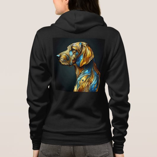 Bella+Leinwand Vollzip Sweatshirts mit Kunstwerken (Rückseite)