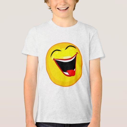 Bella+Leinwand Youth Tri-mix T - Shirt, White Flec Tri-Blend Shirt (Vorderseite)