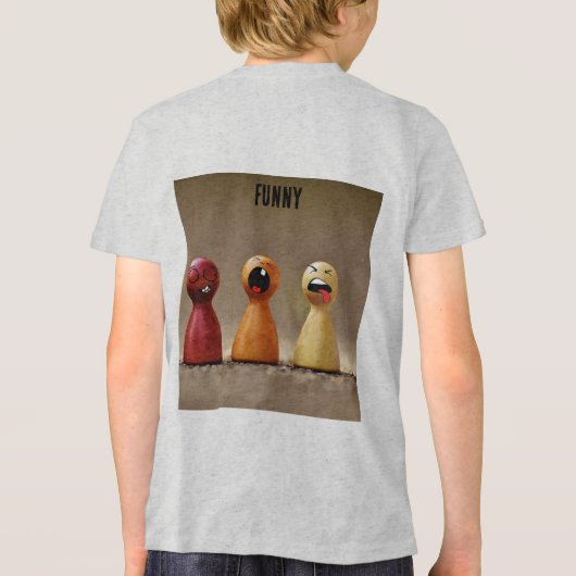 Bella+Leinwand Youth Tri-mix T - Shirt, White Flec Tri-Blend Shirt (Rückseite)