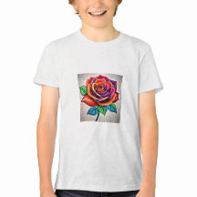 Bella+Leinwand Youth Tri-mix T - Shirt, White Flec