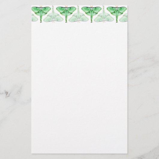 Bella Luna Motten-Briefpapier Briefpapier (Vorderseite)