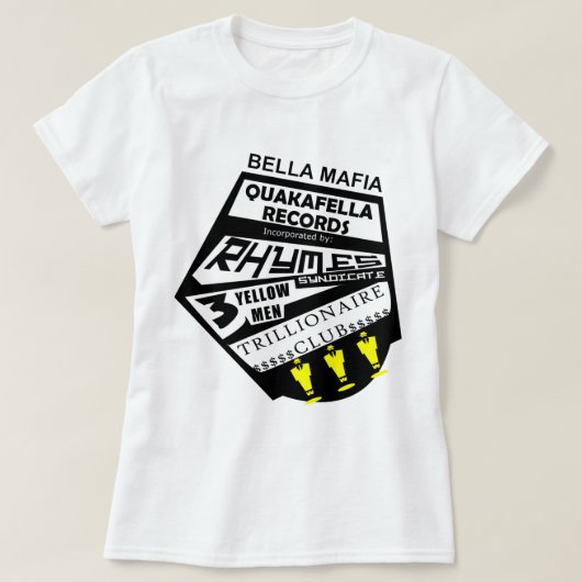 Bella Mafia Quackafella Platten enthalten T-Shirt (Design vorne)
