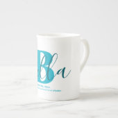 Bella Name Bedeutung Monogramm  Porzellantasse (Vorderseite Rechts)