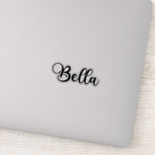 Bella Name - Handgeschriebene Kalligrafie Aufkleber