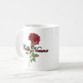 Bella Nonna (schöne italienische Großmutter) Kaffeetasse (Vorderseite Links)