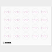 Bella pink Sticker (Blatt)