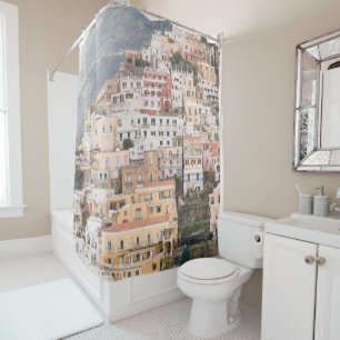 Bella Positano #5 #travel #wall #art Duschvorhang
