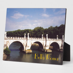 Bella Roma Sant Angelo Bridge Plaque Fotoplatte