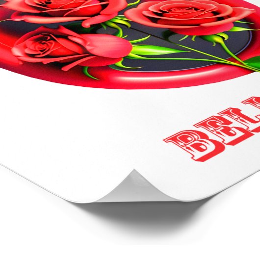 Bella Rosa Poster (Ecke)