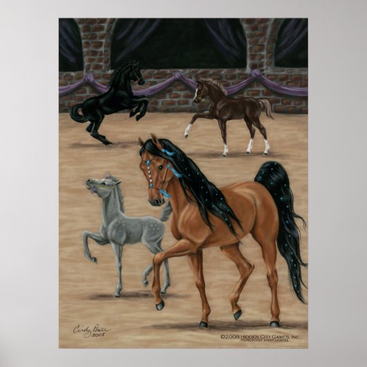 Bella Sara Jewel Art Print von Cindy Price McMurra Poster (Vorne)