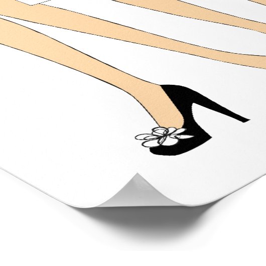 Bella Shopping Print Poster (Ecke)