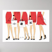 Bella Shopping Print Poster (Vorne)