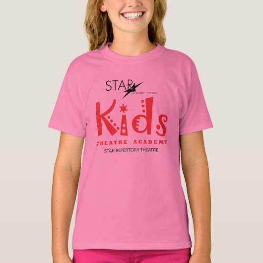 "Bella" STAR Pink Girls Baby Tshirt (Vorderseite)