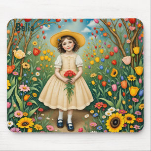 BELLA ~ Süßes Vintage-Mädchen ~ Mousepad