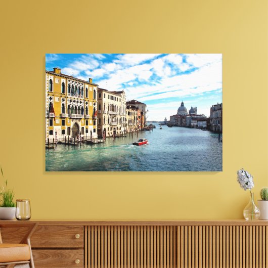 BELLA VENEZIA Stretched Canvas Print Leinwanddruck (Insitu (Wohnzimmer))