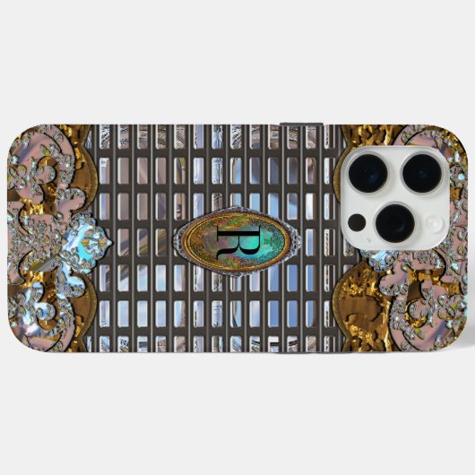 Bella Verre French Girly VII Monogram Case-Mate iPhone Hülle (Rückseite (Horizontal))