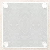 Belladonna Abstract Black and Gray Fluid Art Glasuntersetzer (Rückseite)