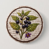 Belladonna Embroidery Large Badge Button (Vorderseite)