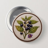 Belladonna Stickerei großes Abzeichen Button (Vorne & Hinten)