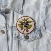 Belladonna Stickerei großes Abzeichen Button (Beispiel)