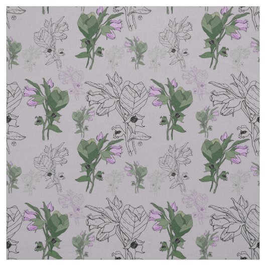 Belladonna Todnachtschatten Stoff (Muster)