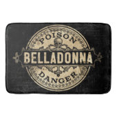 Belladonna Vintages Giftetikett Badematte (Vorderseite)