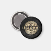 Belladonna Vintages Giftetikett Magnet (Vorderseite/Rückseite)