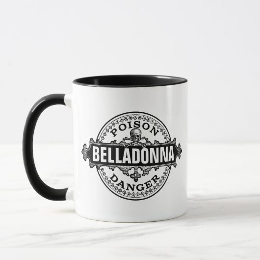 Belladonna Vintages Giftetikett Tasse (Links)