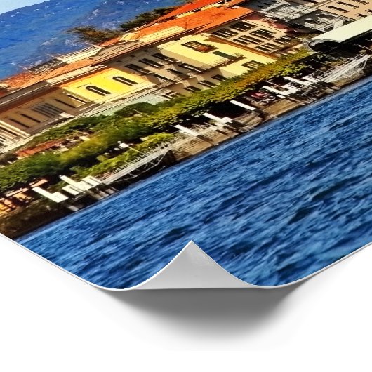 Bellagio am Comer See Poster (Ecke)