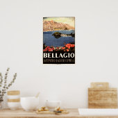 BELLAGIO Comer See ITALIEN Vintag Italienische Rei Poster (Küche)