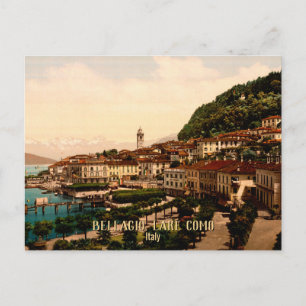 Bellagio, Comer See, Italien Vintage Reise Postkarte
