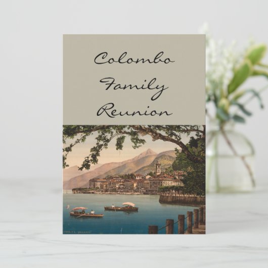 Bellagio I, Comer See, Lombardei, Italien Einladung (Stehend Vorderseite)