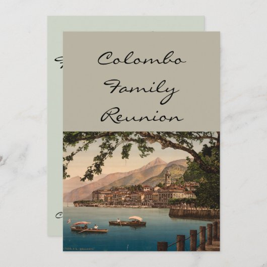 Bellagio I, Comer See, Lombardei, Italien Einladung (Vorne/Hinten)