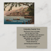 Bellagio I, See Como, Lombardei, Italien Visitenkarte (Vorne/Hinten)