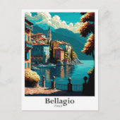Bellagio Italien Kunst, Dichtung und Musik Postkarte (Vorderseite)