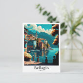 Bellagio Italien Kunst, Dichtung und Musik Postkarte (Stehend Vorderseite)