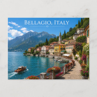 Bellagio Italien Lake Como Landschaft Postkarte