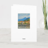 Bellagio Italien-Poster Karte (Rückseite)