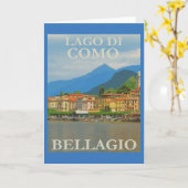 Bellagio Italien-Poster Karte (Gelbe Blume)